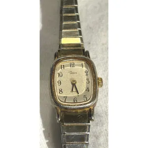 Vintage Timex‎ Quartz Women's Gold Tone Analog Watch Expansion Band thumbnail 9