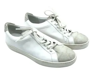 Vince Womens Sneakers Low Top Lace Up Leather White Size 6 thumbnail 1