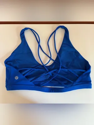 lululemon athletica Royal Blue Strappy Sports Bra thumbnail 2