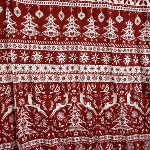 Little‎ Sleepies L XL Reindeer Cheer Pajama Set Holiday Collection Bamboo Red thumbnail 6
