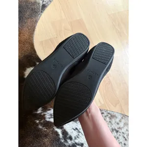 ROTHY'S Black Knit The Point Ballet Flats Casual In Desert Cat Size 8.5 thumbnail 6