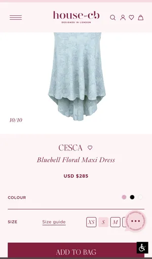 House of CB Cesca Dress (Blue) Like New thumbnail 6
