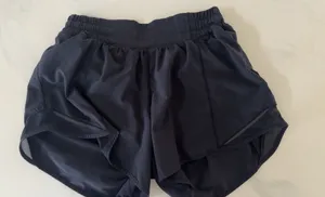 black lulu shorts thumbnail 1