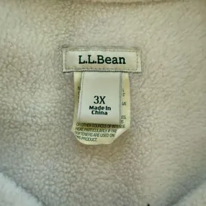 L.L. Bean Women's Fleece-Lined Flannel Shirt Button Up Red Blue Plaid $90 3X thumbnail 6