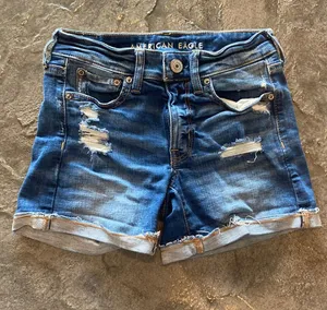 American Eagle outfitters jean shorts super stretch thumbnail 1