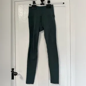 Alphalete green ribbed halo workout activewear’s leggings xs thumbnail 4