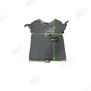 Nautica Shirt Womens Large Blue White Striped Nautical Tie‎ Sleeve 100% Cotton thumbnail 6