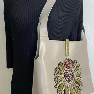 GUCCI Vintage Leather Shoulder bag Customized W/ D thumbnail 5