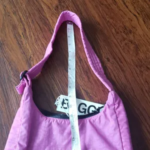 Baggu Extra Pink Chic Coquette Y2K Preppy Edgy Feminine Mini Nylon Shoulder Bag thumbnail 4