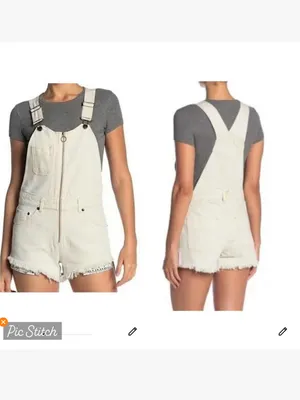 We The Free Sun-kissed Denim Short Overalls thumbnail 2