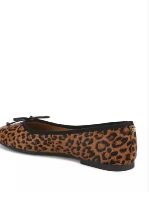 Sam Edelman Women's Alie Animal Print Calf Hair Ballet Flats thumbnail 5