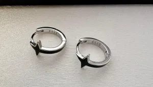 14mm Star Small Hoop Earrings for Men Women,Streetwear Punk Hip Hop Unisex Style thumbnail 3