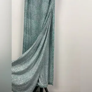 Joie Dalila Blue Green All Over Leaf Pattern Strapless Coastal Beach Maxi Dress‎ thumbnail 6