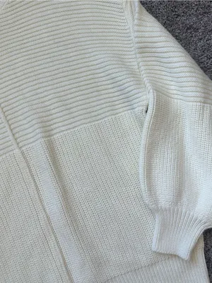 Le Lis Cream Chunky Knit Crewneck Sweater thumbnail 3