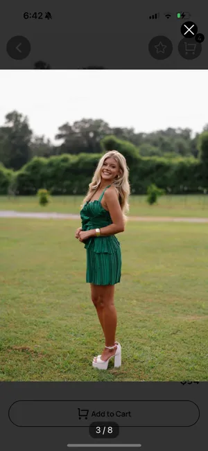 These Three Boutique Dress Green  thumbnail 4