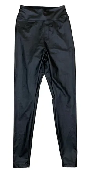 Offline By Aerie‎ S Real Luxe Black Faux Leather High Rise Leggings Sleek thumbnail 1