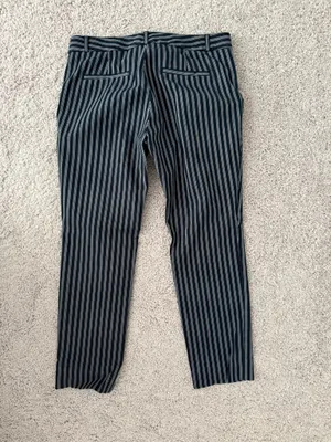 Banana Republic Navy and Grey Pinstripe Pants thumbnail 2
