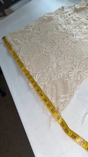 Contemporary Style blouse sleeveless knitted lace size medium thumbnail 4