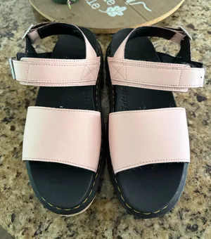 Dr Martens Voss Strappy Chunky Platform Sandals in Pale Pink thumbnail 1