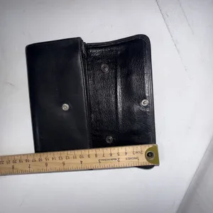 VTG Y2K Chunky Chain Brighton Black Equestrian Coastal Cowgirl Leather Wallet‎ thumbnail 11