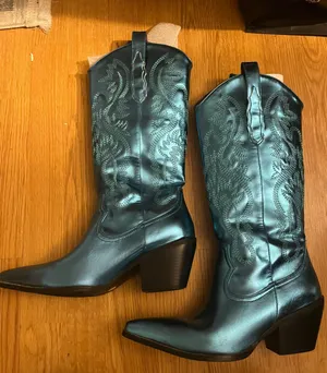 Cowboy Boots Blue Size 6 thumbnail 2
