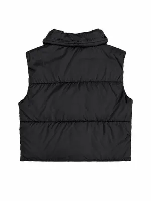SHEIN Black Puffer Vest Women’s Medium thumbnail 5