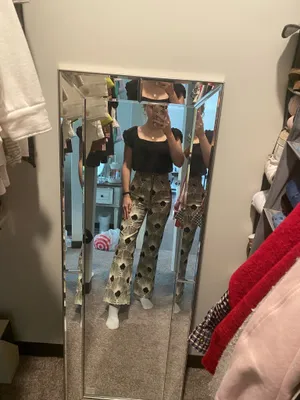 Free People Black and White Patterned Pants thumbnail 5