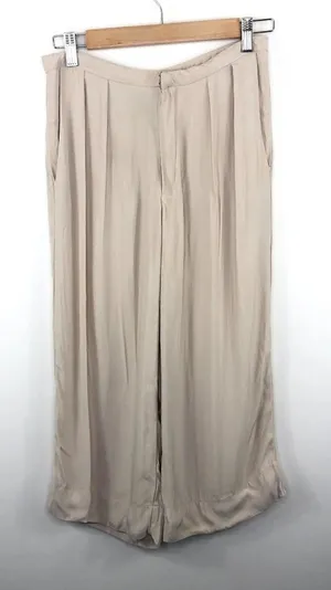 Reformation Tan Pleated Wide Leg Pants Womens Size S‎ Quiet Luxury Minimal thumbnail 1