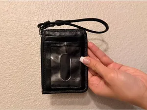 Coach Black & Silver Leopard Print Wristlet thumbnail 2