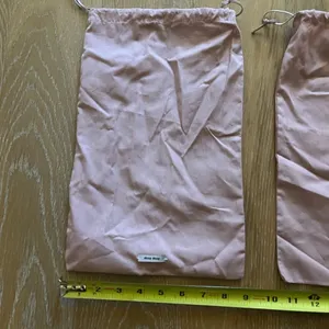 Two authentic Miu Miu dustbag for shoes. Barely Used. thumbnail 5