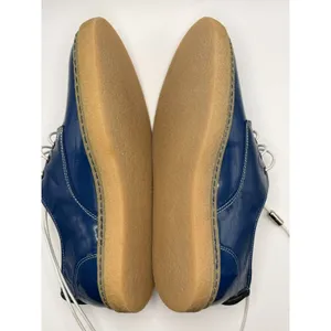 Fred Perry Women's Blue Patent Leather Crepe Sole Derby Oxford Lace Up Shoes S6 thumbnail 7