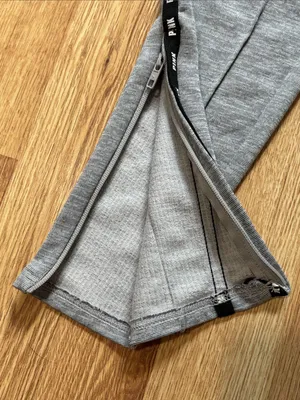 VS PINK Gray Side-Stripe Jogger Pants thumbnail 6