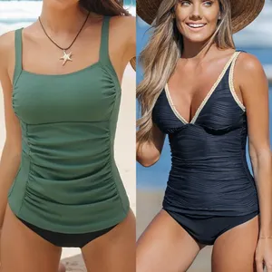 NWT Cupshe Lot of 4 Tankini & Swim Bottoms Swimsuit Bathing Suit Beach Summer L thumbnail 2