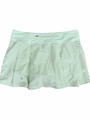 Lululemon Pace Rival Mid Rise Skirt Skort Size 8 Kohlrabi Green thumbnail 4