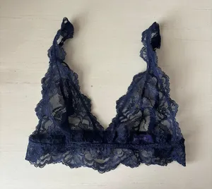 NWOT Journelle navy blue lace bralette - XS thumbnail 1