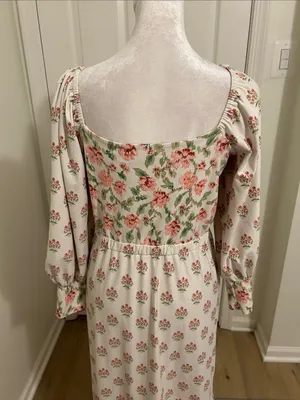 Tuckernuck Smith & Quinn Marigold Midi Cottagecore Dress New Size Medium thumbnail 10