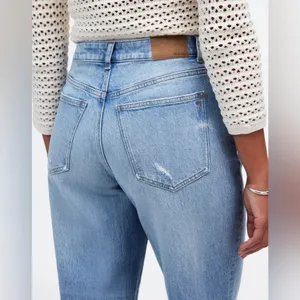 NWT Madewell curvy vintage jeans wide leg cropped 24 broken zipper needs replace thumbnail 4