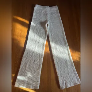 House of Harlow 1960 Cream Knit Wide-Legged Pants with Sequins, Size XS, NWOT thumbnail 7