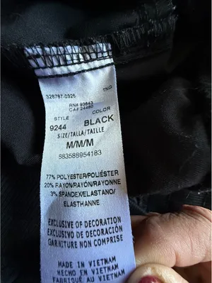 Healing Hands Black Drawstring Cargo Jogger Pants thumbnail 10