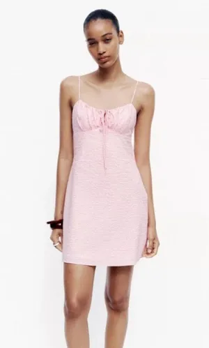 ZARA Pink Dress thumbnail 1