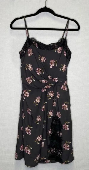 Victoria’s Secret | Womans Black Short‎ Dress 8 Lace thumbnail 1