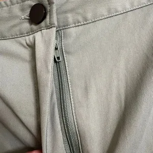 Halara Green Cargo Jogger Cotton Twill Elastic Cuffs Pockets Pants Large thumbnail 5