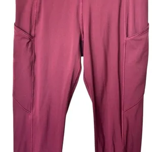 Lululemon Fast Free High Rise Legging Sz 6 Burgundy‎ LW5CFSS thumbnail 9