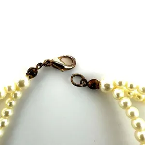 Triple strand faux pearl bracelet thumbnail 3