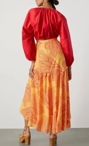 Anthropologie Hutch Printed Wrap Maxi Skirt, XS thumbnail 5