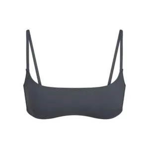 SKIMS (B10) Signature Swim Micro Scoop Top | Gunmetal | NWT | 2X thumbnail 3