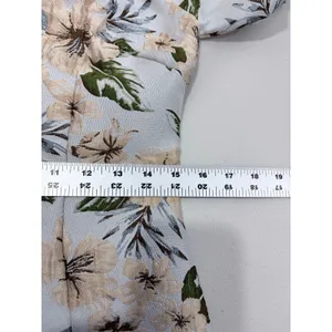 NWT Avantlook Blue Floral Jacquard Puff Sleeve Mini Dress S MSRP $220 thumbnail 7