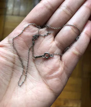 Tiffany & Co Sterling Silver Necklace Chain thumbnail 1