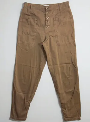 Pistola 26 Oak High‎ Rise Chino Pant Button Fly Brown Carpenter 100% Cotton Y2K thumbnail 1