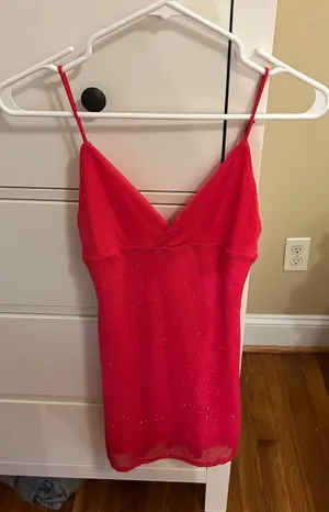 Pink Glittery mini Dress thumbnail 1